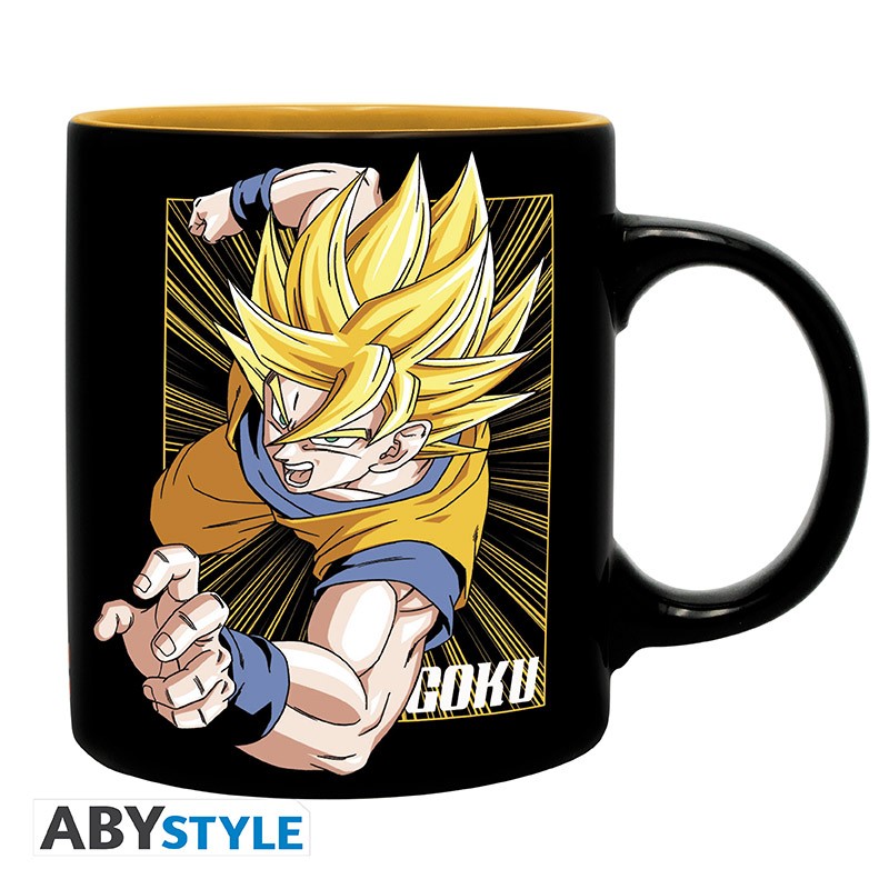 DRAGON BALL - სასაჩუქრე ნაკრები ჭიქა 320მლ + ბრელოკი + ბლოკნოტი "გოკუ"