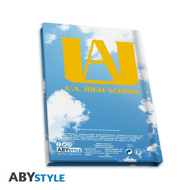 MY HERO ACADEMIA - gift set "Heroes" glass + Pin + Pocket Notebook "Heroes"