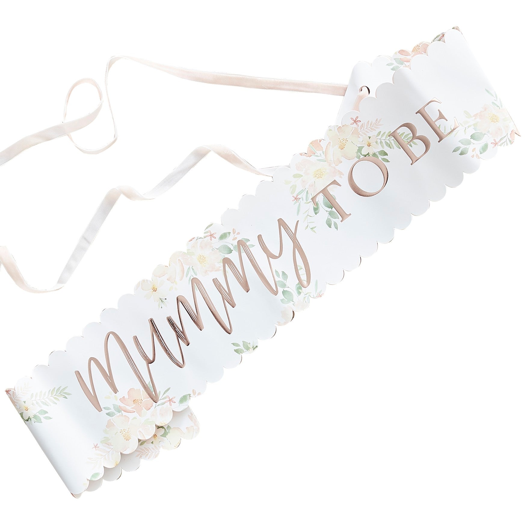 ლენტი ყვავილებიანი Mummy to be