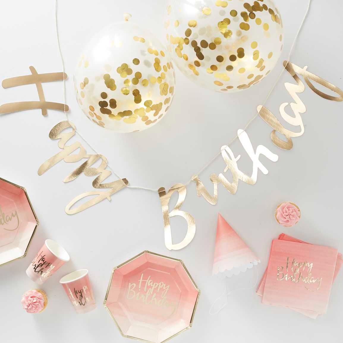 დაბ.დღის ნაკრები Pink Ombre
