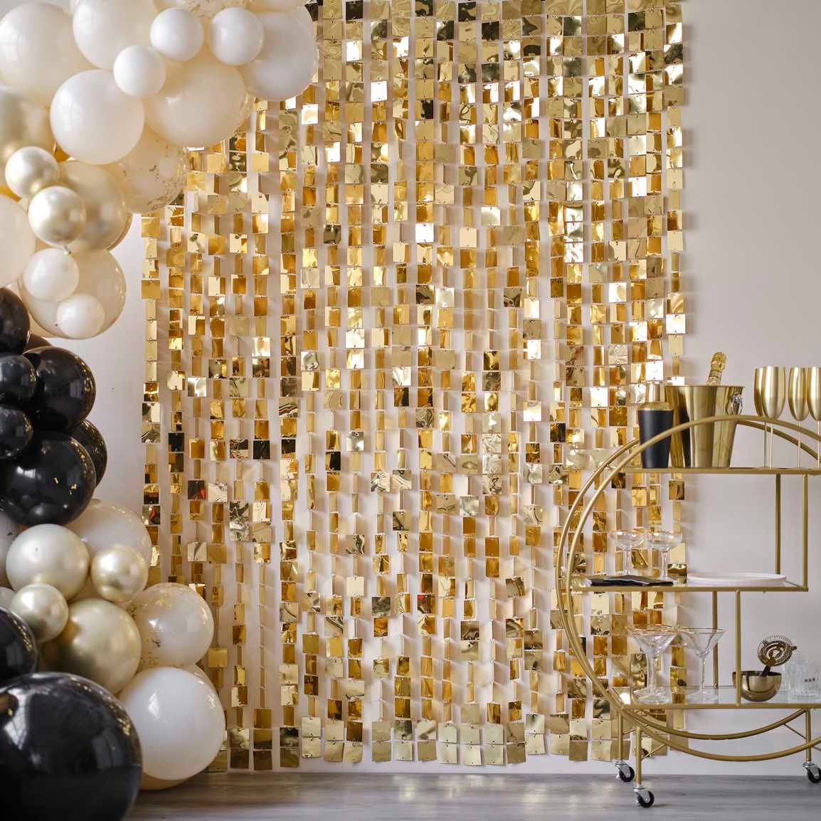 ფარდა Champagne Gold Sequin 96სმx 200სმ