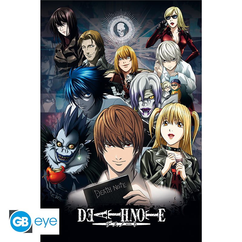 DEATH NOTE - პოსტერი "პროტაგონისტები" 91.5x61 სმ