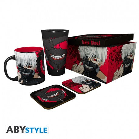 TOKYO GHOUL -სასაჩუქრე ნაკრები "Ken" Glass XXL + Mug + 2 Coasters