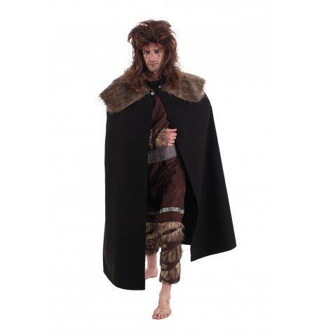 Black cloak VIKING deluxe