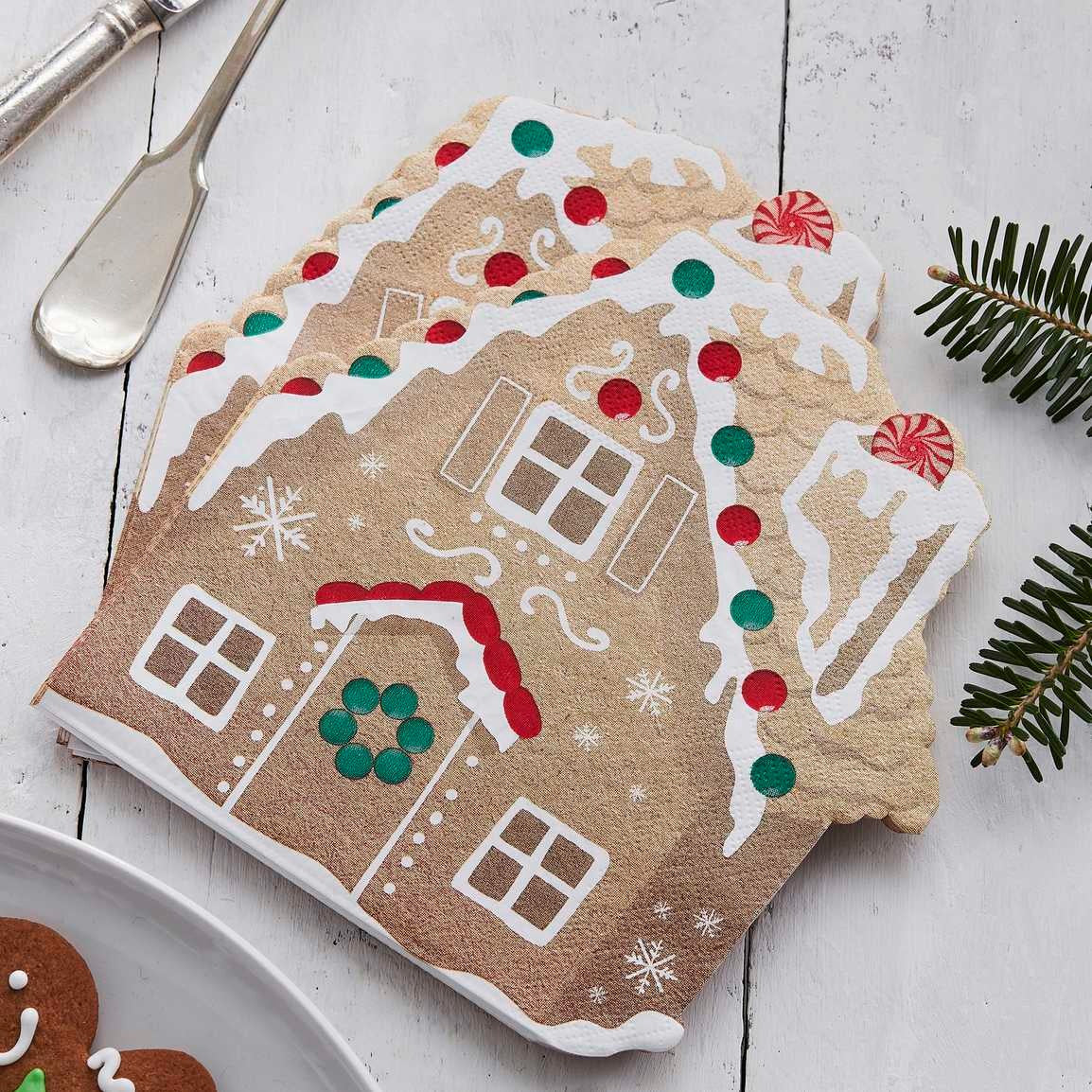 ქაღალდის ხელსახოცი Gingerbread House 16ც