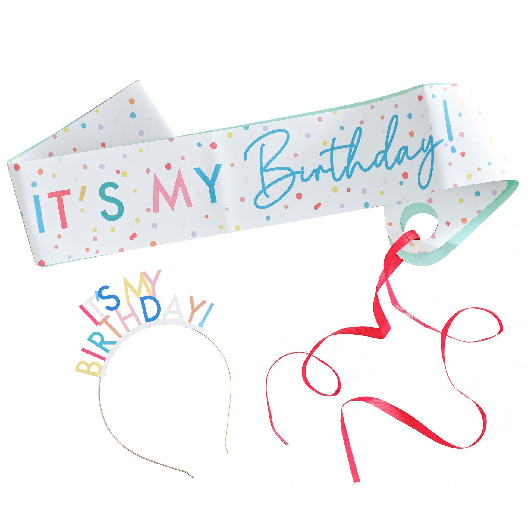 ნაკრები- აბადოკი და ლენტი It's My Birthday