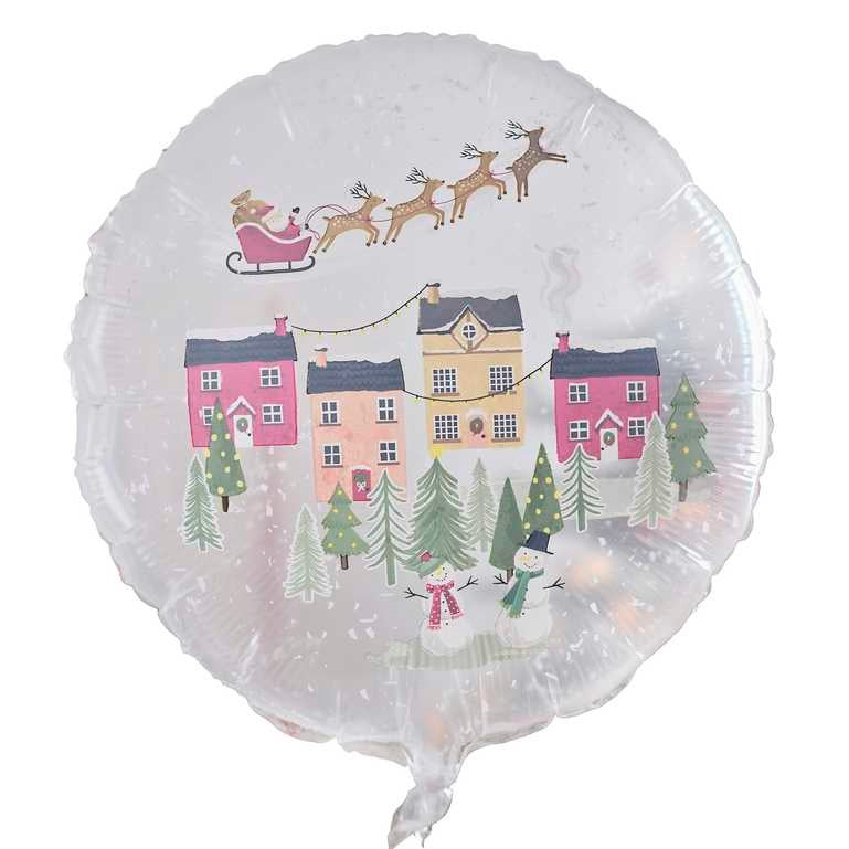 ფოლგირებული ბუშტი Snowglobe