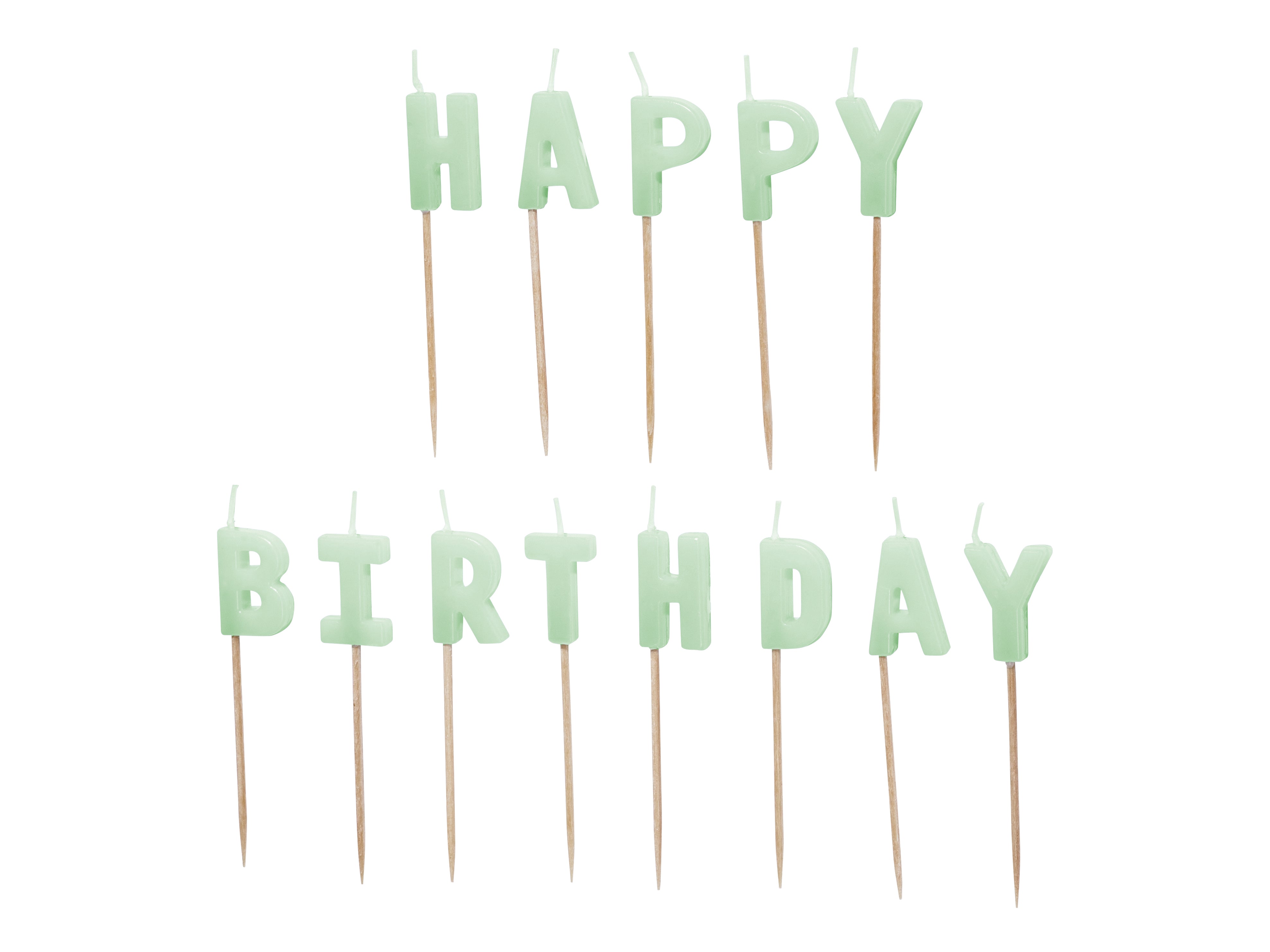 სანთელი ასოები პიტნისფერი Happy birthday