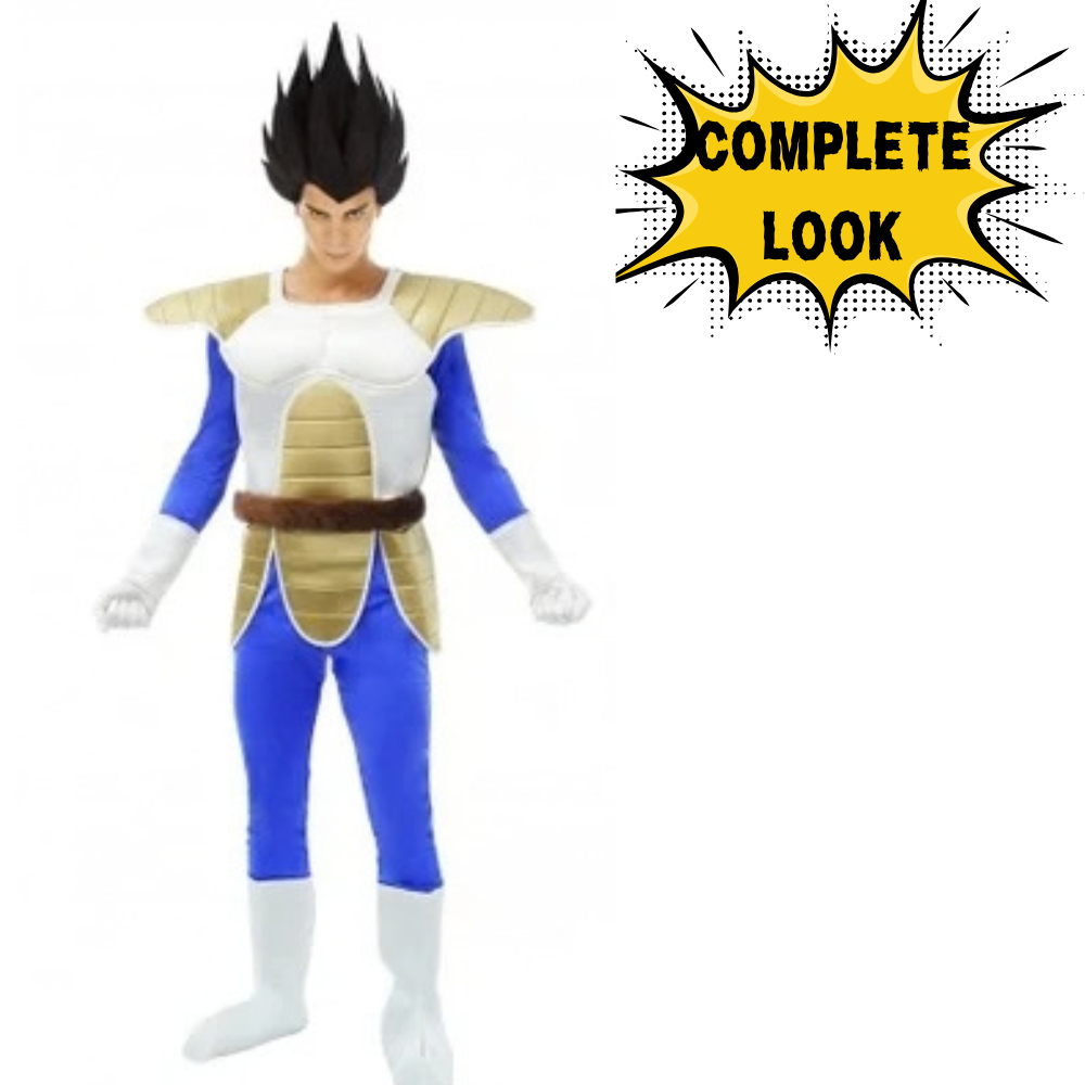 კოსტუმი და პარიკი VEGETA სხვადასხვა ზომის