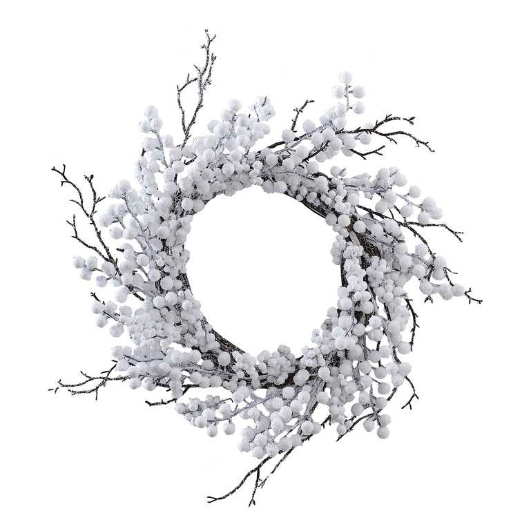 საშობაო დეკორაცია White Berries With Twig