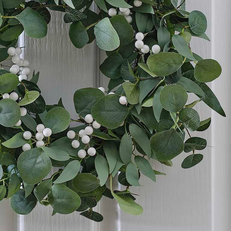 საშობაო დეკორაცია Eucalyptus and White Berries