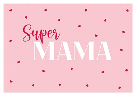 მისალოცი ბარათი Super Mama