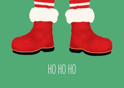 საახალწლო მისალოცი ბარათი ho ho ho