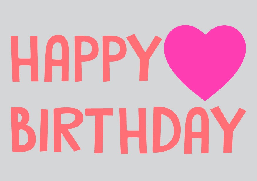 მისალოცი ბარათი Happy Birthday