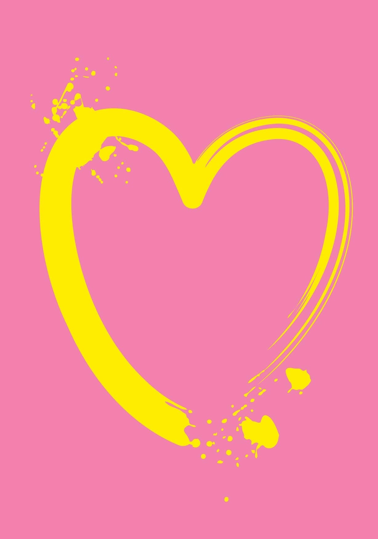 მისალოცი ბარათი გულის გამოსახულებით