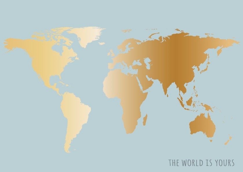 მისალოცი ბარათი the world is yours