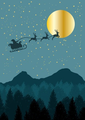 საახალწლო მისალოცი ბარათი Santa’s Night