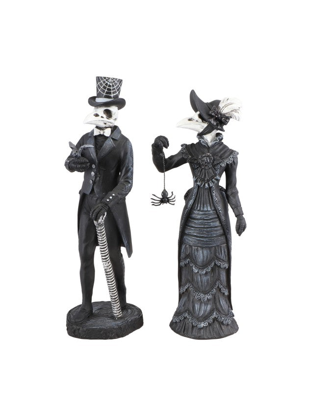 დეკორატიული ფიგურები Mr & Mrs ყვავები 7CM X 6CM X 21CM