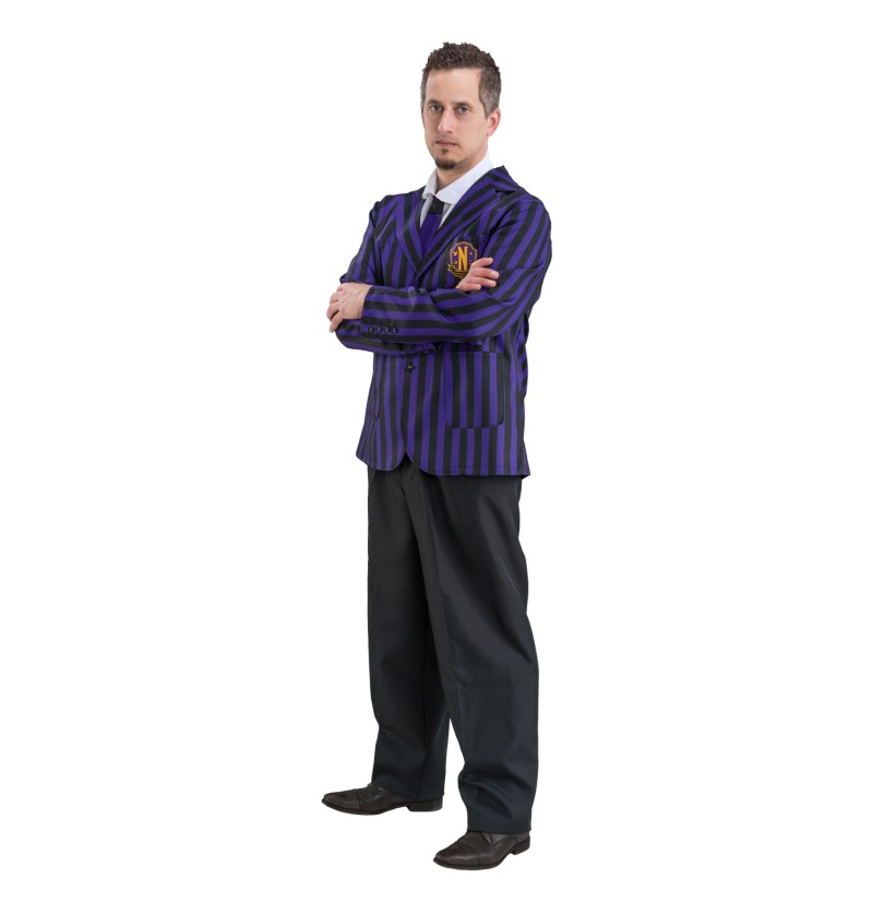 Boy/man coat Wednesday violet-Adams family