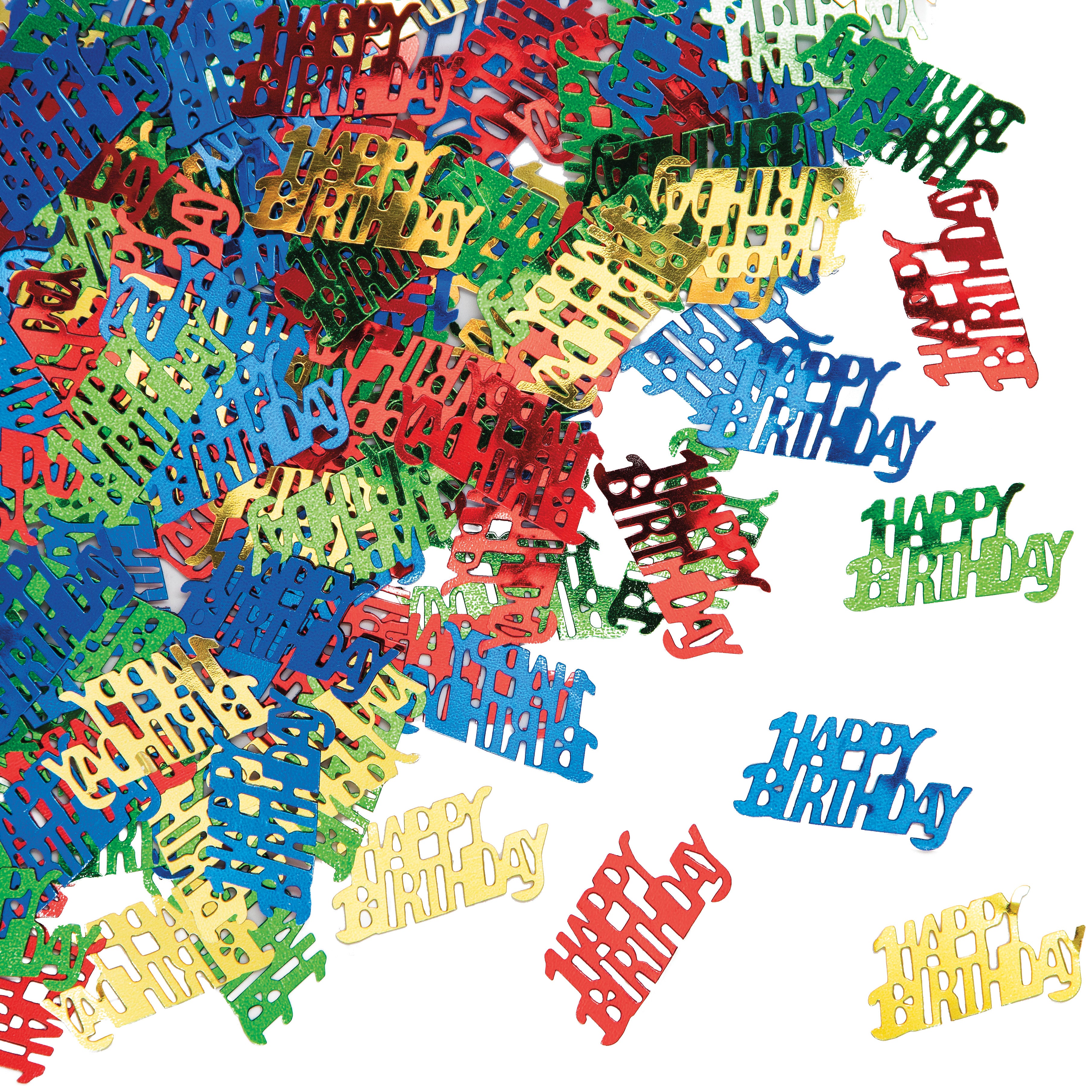 ფერადი კონფეტი HAPPY BIRTHDAY