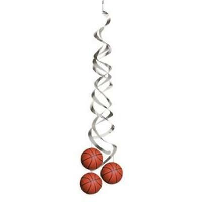 Hanging decoration basketball 6 pcs