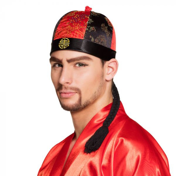 Chinese hat with mandarin hair