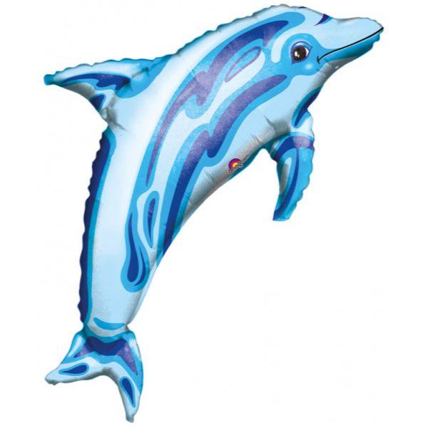 გიგანტური ბუშტი ცისფერი დელფინი