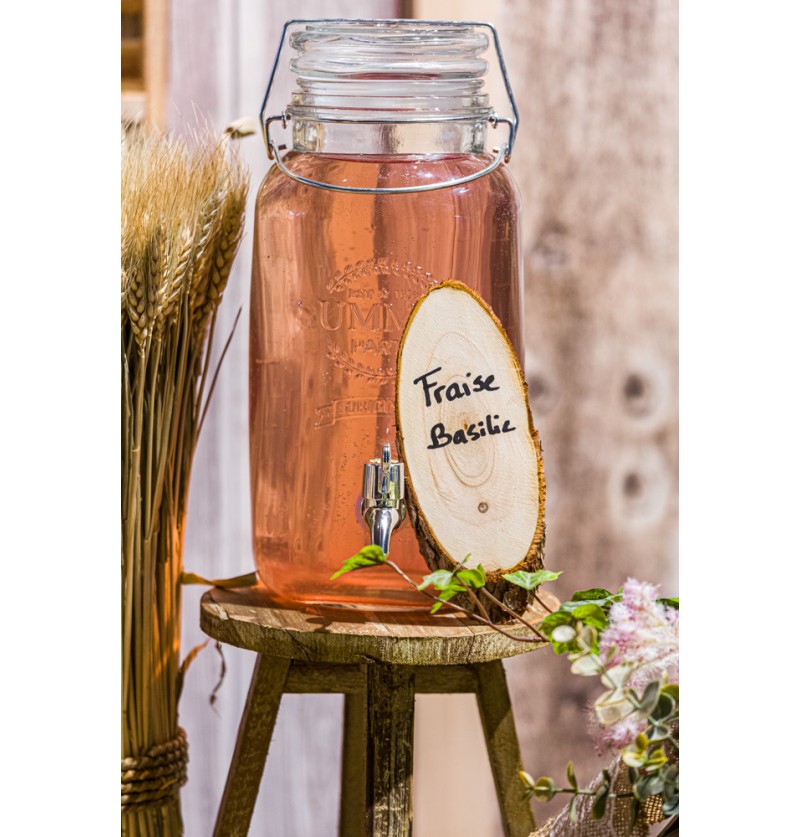 შუშის დისპანსერი 8ლ 21.5X21.5X36CM