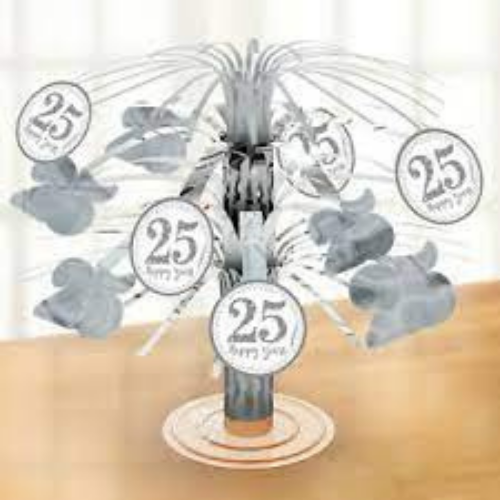 Standing decoration for the 25th anniversary of marriage