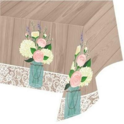 Table cover MR & MRS plastic 137cm x 259cm
