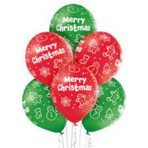 ბუშტების თაიგული merry christmas