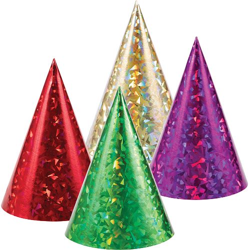 Shiny hats 8 pcs