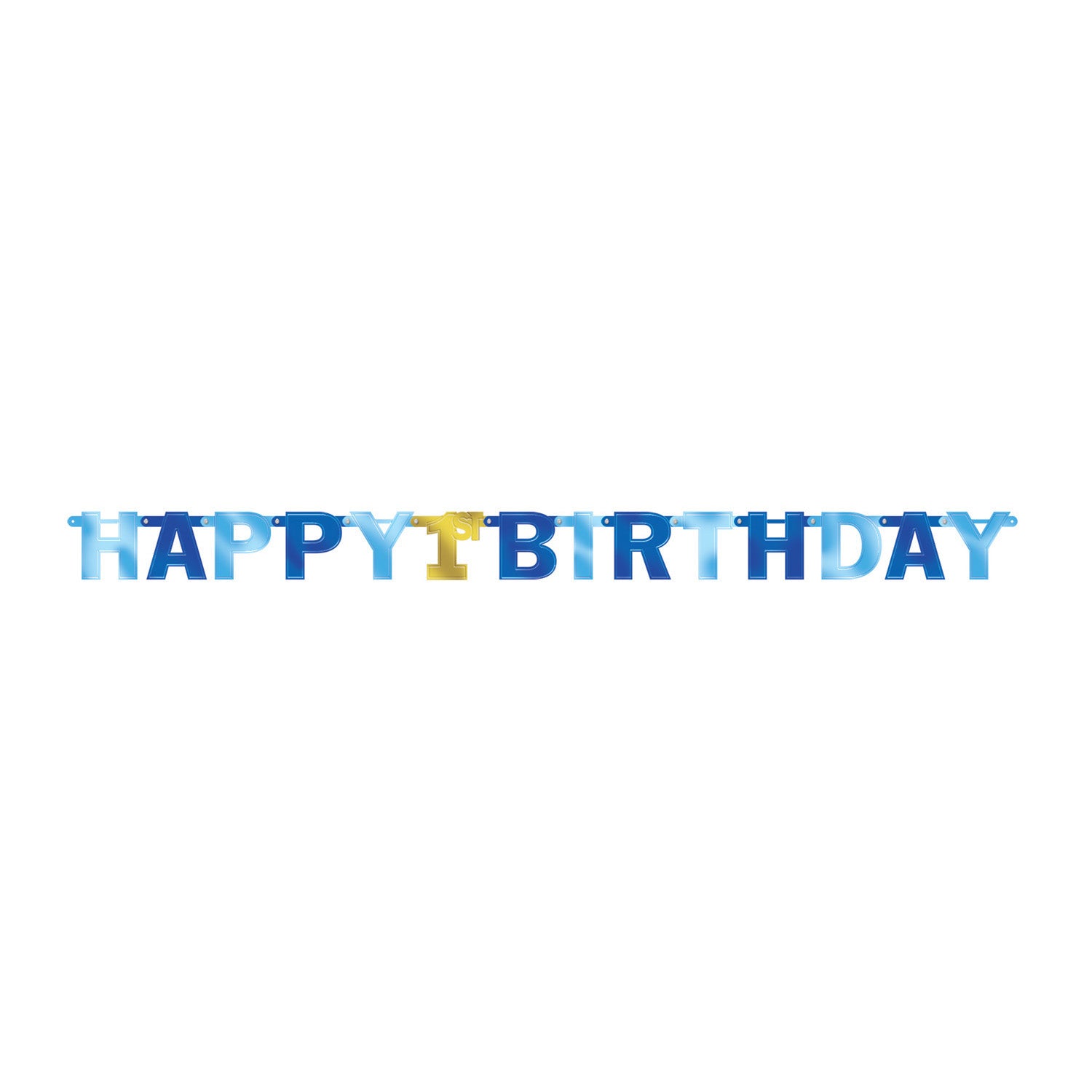 ბანერი 1st Birthday ცისფერი