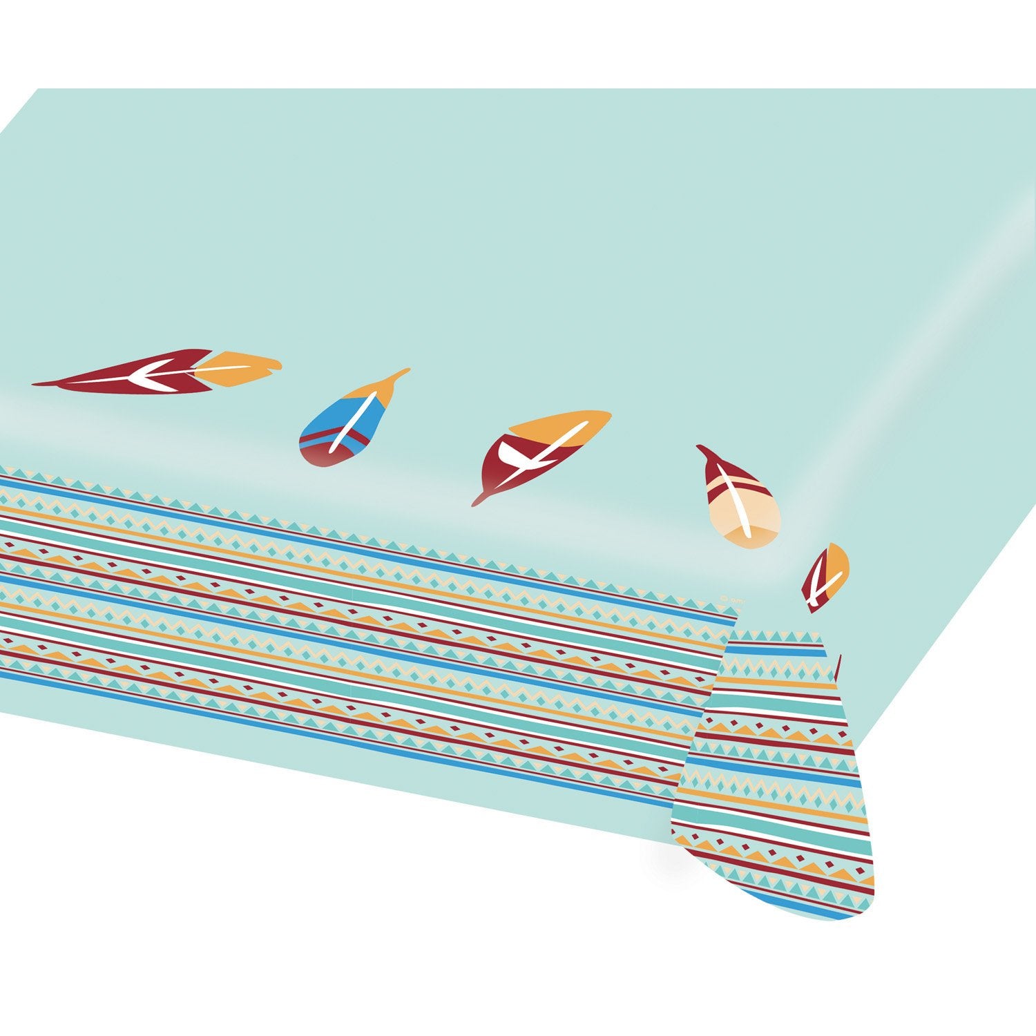 Tablecover Tepee & Tomahawk Paper 115 x 175 cm/Tablecover Tepee & Tomahawk Paper 115 x 175 cm