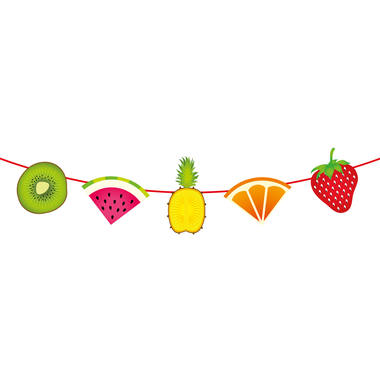 Triangular flag banner tropical fruit 6m