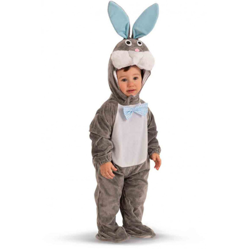 Fluffy bunny jumpsuit with hood