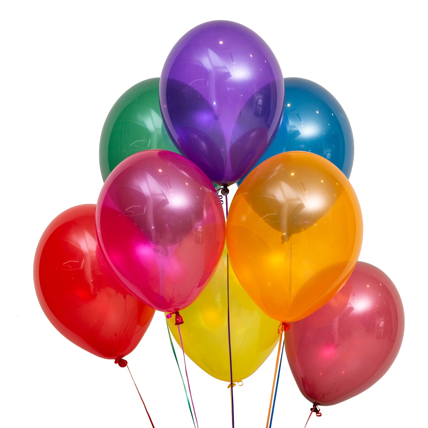 Crystal balloons colored 35 cm 1 pc