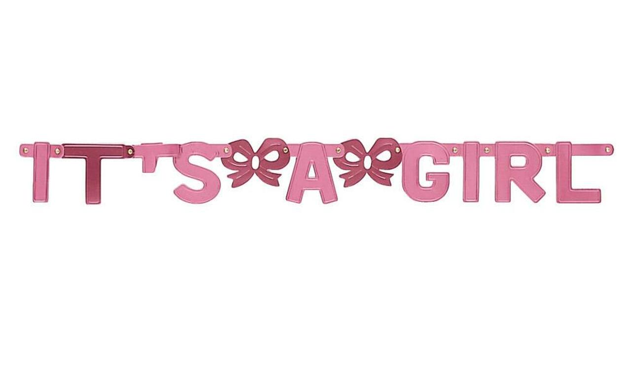 Banner pink It's a girl