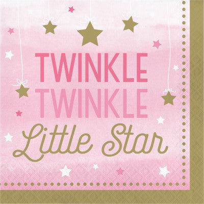 Napkin twinkle twinkle pink
