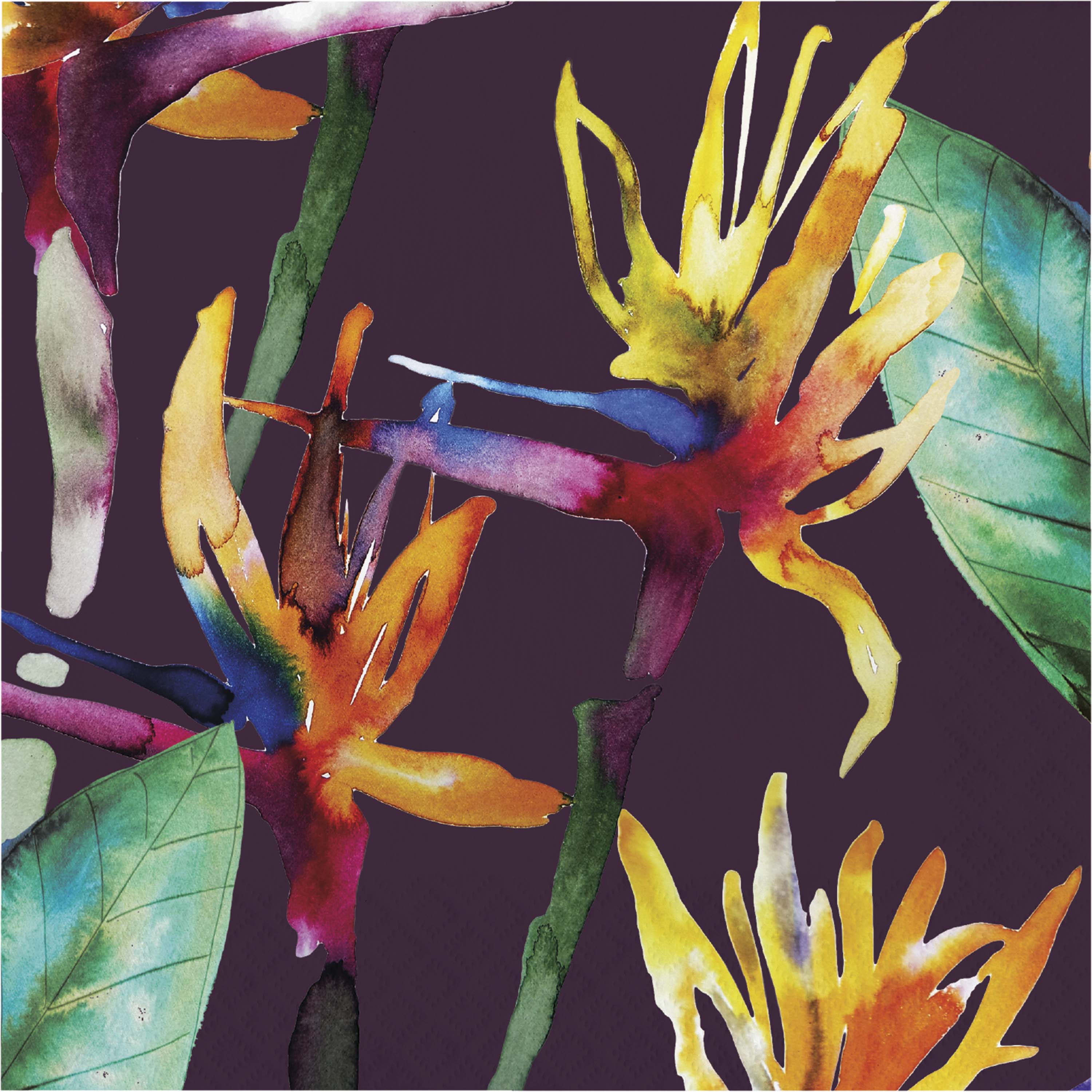 Paper napkin tropical leaf 16 pcs