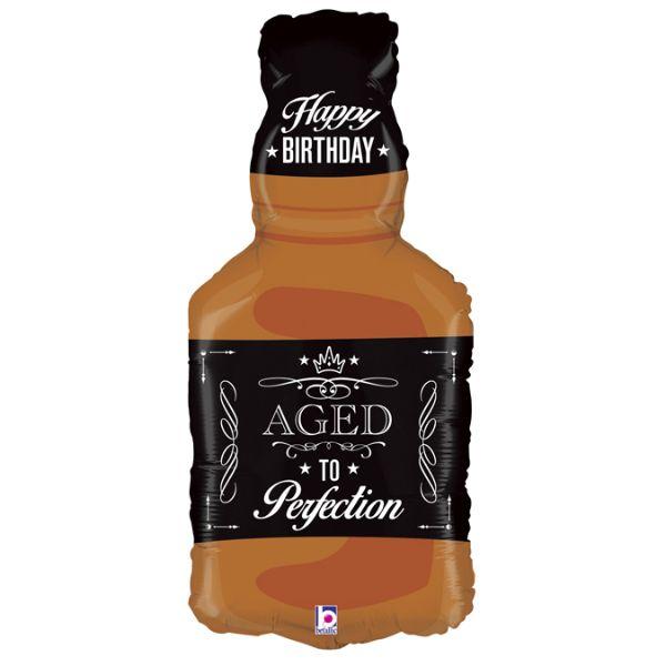 Bubble whiskey bottle Aged to Perfection