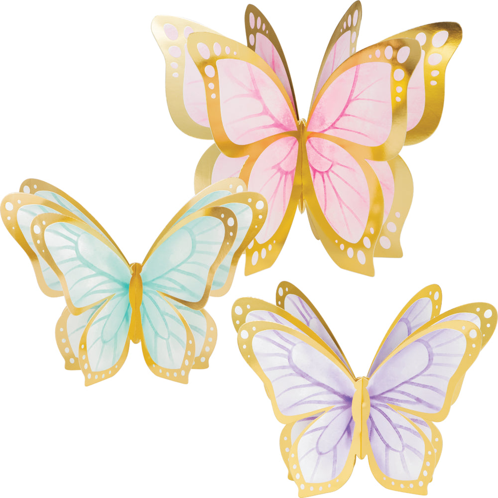 3D დეკორაცია BUTTERFLY SHIMMER 3ც