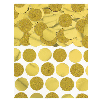 Round confetti golden 63g