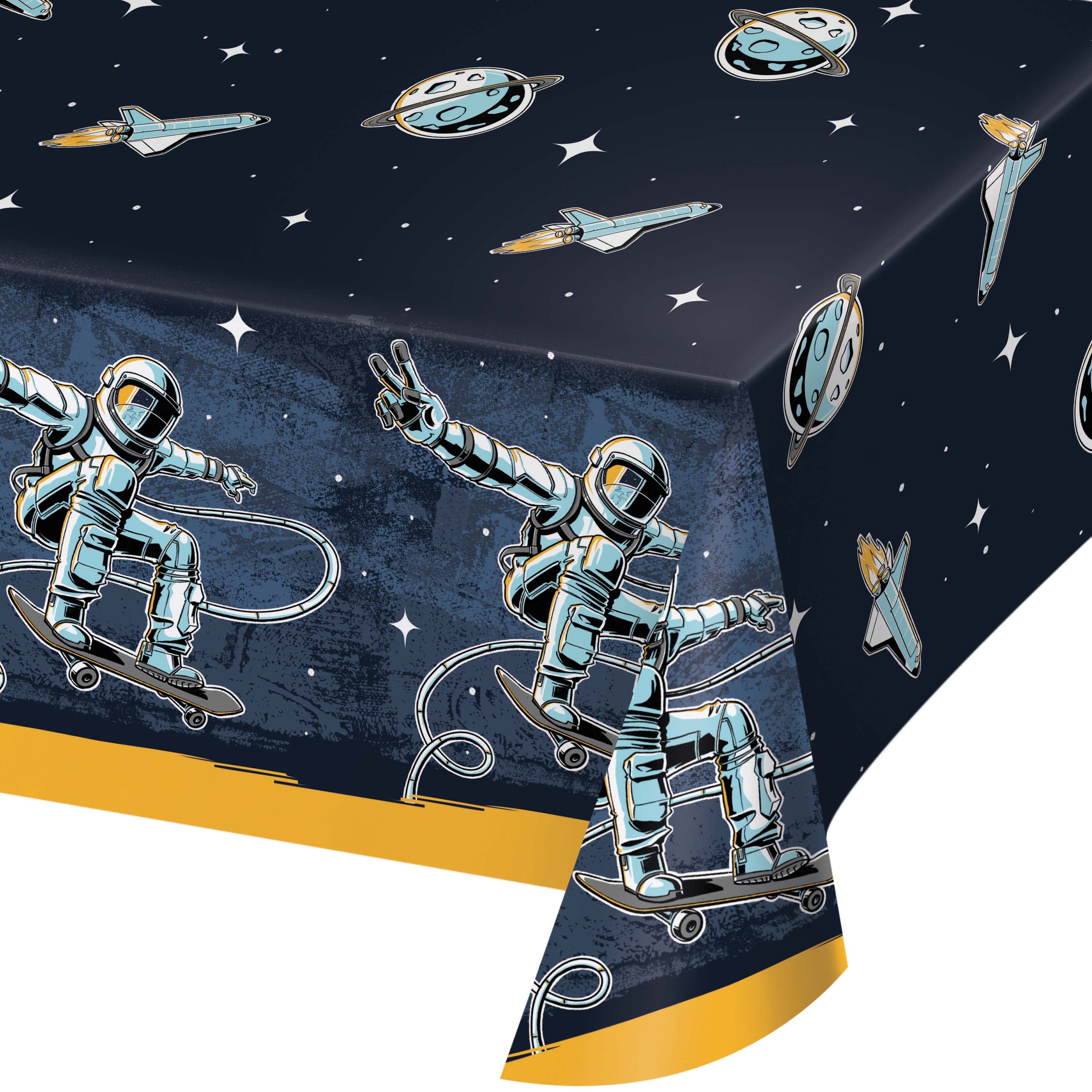 Table cover astronaut with skates 137cmX259cm