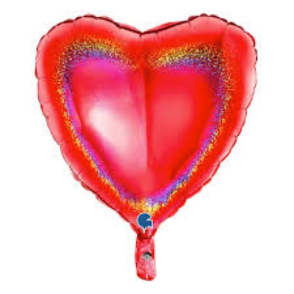 Foil balloon heart glitter 91cm