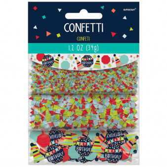Confetti paper colored geometric figures 34g