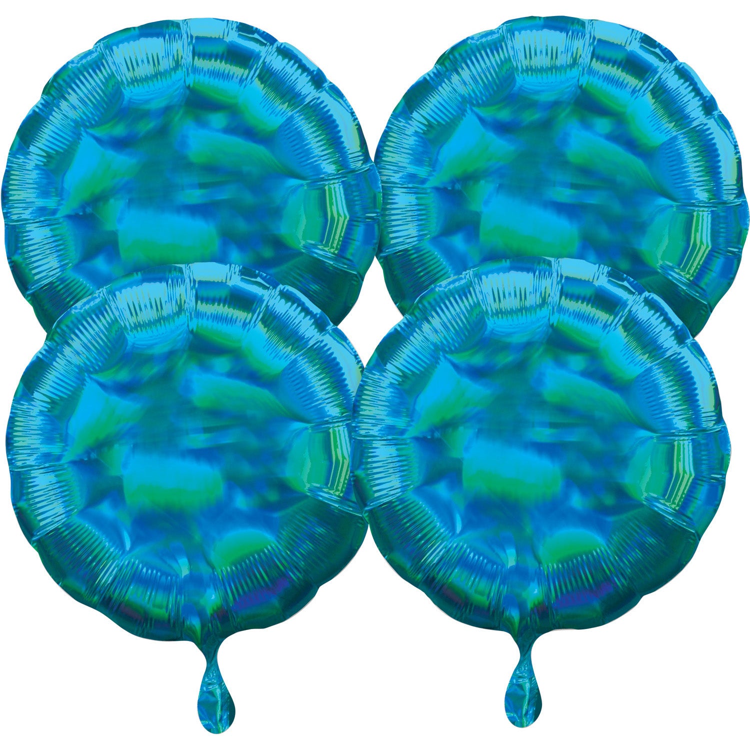 გარდამავალი ბურთების ნაკრები ფერადი 4ც / Multi-Pack Iridescent 4 Pack Circle Foil Balloon