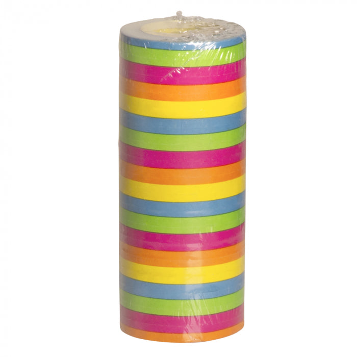 Paper serpentine in rainbow colors 15m