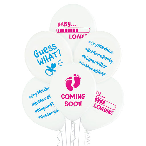 A bunch of latex balloons Baby loading