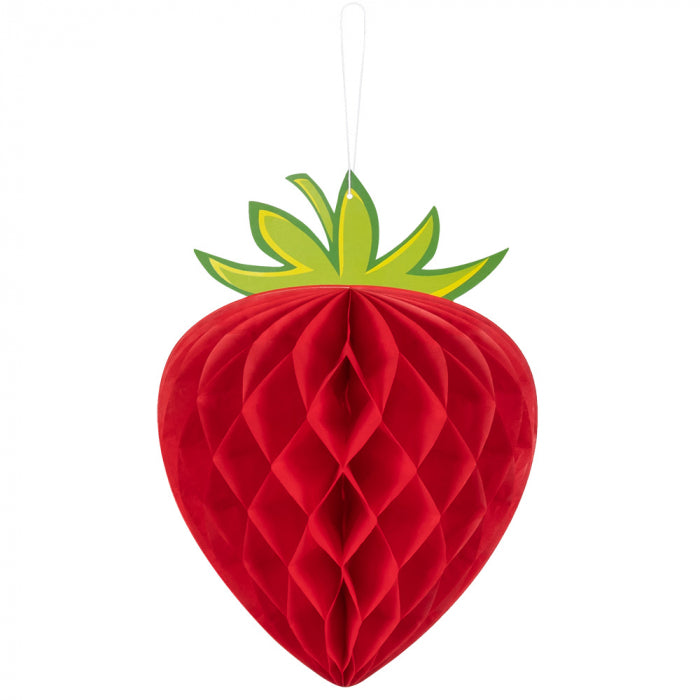 Two-sided decoration strawberry 21x29 cm